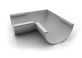 Геометрический угол внутренний 90°с уплотнителем,белый RAL 9010 Ruplast 